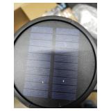 Solar Powered Yard Lamps, Black, Set Of 4