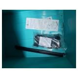 Storex 18" Stackable File Drawer, Black, Teal, 1 Each