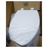 Bemis 1500EC390 Elongated Closed Front Toilet Seat with Cover,Cotton White