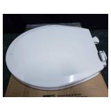 Bemis 1500EC390 Elongated Closed Front Toilet Seat with Cover,Cotton White
