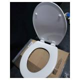 Bemis 1500EC390 Elongated Closed Front Toilet Seat with Cover,Cotton White