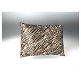 Sweet Dreams Luxury Satin Pillowcase with Zipper, (Silky Satin Pillow Case for Hair) Brown Zebra By Shop Bedding