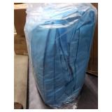 Inflatable Pool With Air Pump, Light Blue