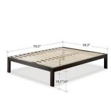 Priage By Zinus Black Metal Platform Bed, Queen Black Queen