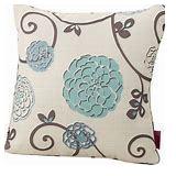 LePouf 5pk White & Blue Pillow 18x18"