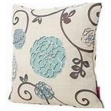 5pk LePouf White & Blue Pillow 18x18"