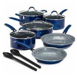 Ecolution CL Allure 12PC Cookware Set, Shiny Blue