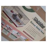 MidWest Homes for Pets 158 Wabbitat Deluxe Rabbit Home, Rabbit Cage, 39.5 L x 23.75 W x 19.75 H Inch, Maroon/White