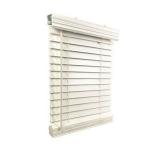 US Window And Floor 2" Faux Wood 33.5" W x 72" H, Inside Mount Cordless Window Blinds, 33.5 x 72, Smooth White