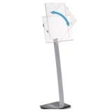 Durable Infobase Duo Aluminum Floor Sign Stand for 11-Inch x 17-Inch Inserts (DBL481523)