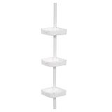 Zenna Home Corner Shower 3 Tier Shelf, White