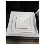 Accord Ventilation Products T-Bar 3 Cone Diffuser, 23.75x23.75 Inches, White