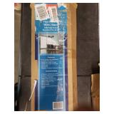 2" Cordless Faux Wood Blinds, White, 35"x60"