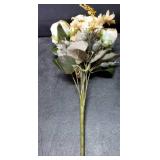 White Rose Bouquet Fake Flowers
