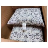 Arden Selections Outdoor Dining Chair Cushion Set Neutral Aurora Damask