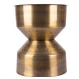 Sprinkle & Bloom Round Metal Side End Table / Stool