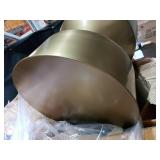 Sprinkle & Bloom Round Metal Side End Table / Stool