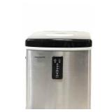 Frigidaire - 14" 26-Lb. Freestanding Icemaker - Stainless steel