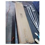 Double Shower Curtain Rod Curved 45-72" Chrome Aluminum