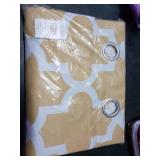 Exclusive Home Curtains Ironwork Sateen Woven Room Darkening Blackout Grommet Top Curtain Panel Pair, 52x84, Sundress Yellow