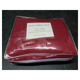 Full Bamboo 4pc Sheet Set Full, Burgundy