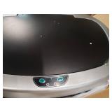 13 Gallon Stainless Steel Oval Trash Can with Lid and AC Adapter