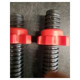 26KG Dumbell Set, Loadable Plates with Threaded Security Bars