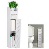 AOJEZOR Small Bathroom Shelf, White MDF