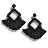Uniqfavor Black Tailsman Earrings