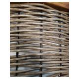 Burchett Outdoor Acacia Wood Loveseat with Table Set by Christopher Knight Home