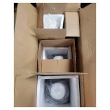 Madison Park Signature Aurora Handmade Rainbow Glass 3-piece Vase Set- Retail:$139.97