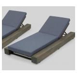 Broadway Outdoor Acacia Wood Chaise Lounge by Christopher Knight Home