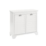Lydia Linen Hamper in White- Retail:$189.99