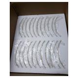 Cotswold 3 Light Nickel Mid Century Modern Mini Chandelier - 19-in W x 19.5-in H x 19-in D