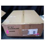 Cotswold 3 Light Nickel Mid Century Modern Mini Chandelier - 19-in W x 19.5-in H x 19-in D