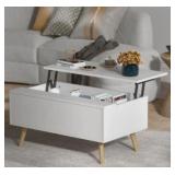 Lift-Top Coffee Table with Large Storage Space- Retail:$144.99