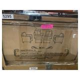 Ovios 5-Piece Outdoor High-back Wicker Sectional Set- Retail:$1,132.99