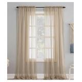 No. 918 Sheer Voile 59" x 84" Rod Pocket Top Curtain Panel