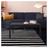 Ameriwood Home Parsons Modern Coffee Table, Black