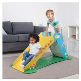 WowWee Toddler Playground Pop2Play Indoor Slide for Kids Durable Eco-Friendly Foldaway Cardboard Slide (Sunny)
