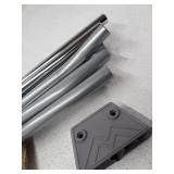 Whitmor Foldable Garment Rack - Rolling Clothes Hanger - Adjustable Height