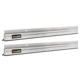 Xcluder 48" Low-Profile Door Sweep, Aluminum 2-Pack Seals Out Rodents & Pests, Enhanced Weather Sealing, Easy to Install; Door Seal Rodent Guard; Rodent Proof Door Sweep