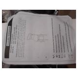 Ball & Cast Swivel Counter Height Barstool 24 Inch Seat Height Light Brown Set of 1