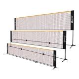Zicon Portable Tennis Net,Stainless Steel Poles Badminton Net Set Adjustable Height Nylon Net with Carry Bag, for Kids Volleyball, Pickleball,Soccer, Indoor, Outdoor Court, Backyard, Beach, Driveway