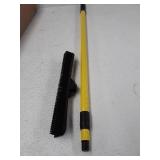 FURemover Broom SW-250I-AMZ-6, Pet Hair Removal Tool with Squeegee & Telescoping Handle That Extends from 3 - 5