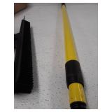 FURemover Broom SW-250I-AMZ-6, Pet Hair Removal Tool with Squeegee & Telescoping Handle That Extends from 3 - 5