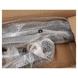 Happybuy Handrails for Outdoor Steps, Fit 1 or 2 Steps Outdoor Stair Railing, Arch#1 Wrought Iron Handrail, Flexible Porch Railing, Black Transitional Handrails for Concrete Steps or Wooden Stairs