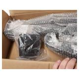 Happybuy Handrails for Outdoor Steps, Fit 1 or 2 Steps Outdoor Stair Railing, Arch#1 Wrought Iron Handrail, Flexible Porch Railing, Black Transitional Handrails for Concrete Steps or Wooden Stairs