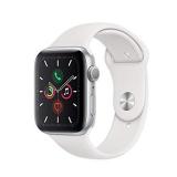Apple Watch Series 5 (GPS, 44mm) - Silver Aluminum Case with White Sport Band