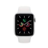 Apple Watch Series 5 (GPS, 44mm) - Silver Aluminum Case with White Sport Band